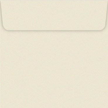 150mm square white gold metallic envelope