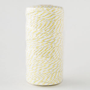 Bakers Twine Yellow and White