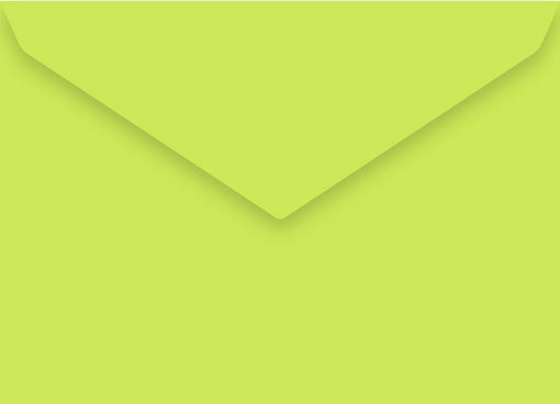 Lime green C5 banker envelope