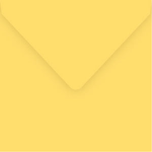 Yellow smooth matte 160mm square envelope