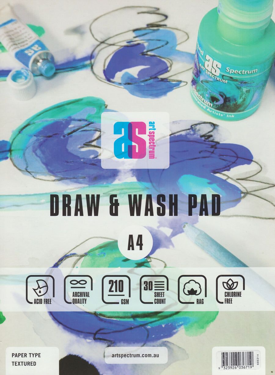 Art Spectrum Draw and Wash Pad A4 210gsm Textured