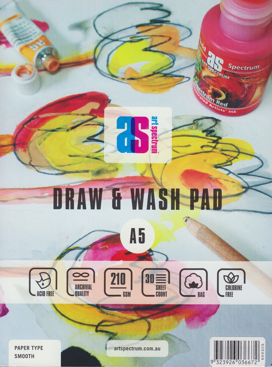 Art Spectrum Draw and Wash Pad A5 210gsm Smooth