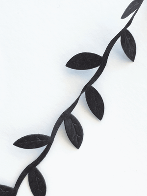 Detail of leaf garland ribbon