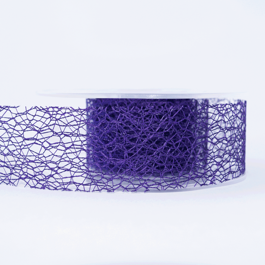 Mesh Ribbon Purple - 5mt Length