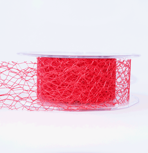 Mesh Ribbon Red - 5mt Length
