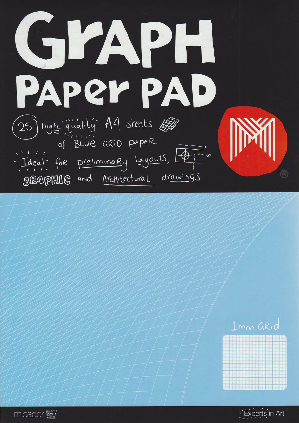 Graph Paper Pad A4 The Paper Place