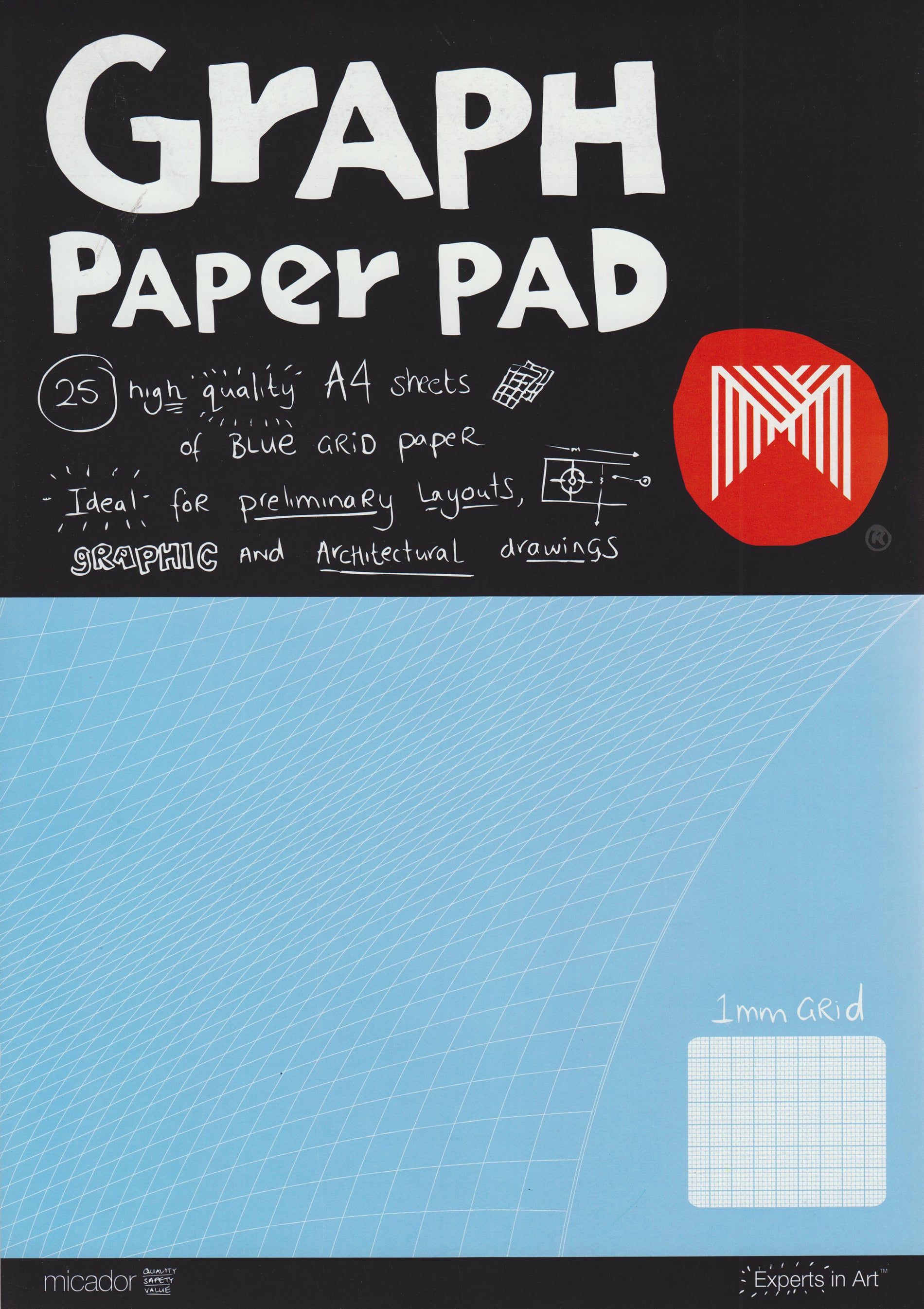 Graph Paper Pad A4 The Paper Place