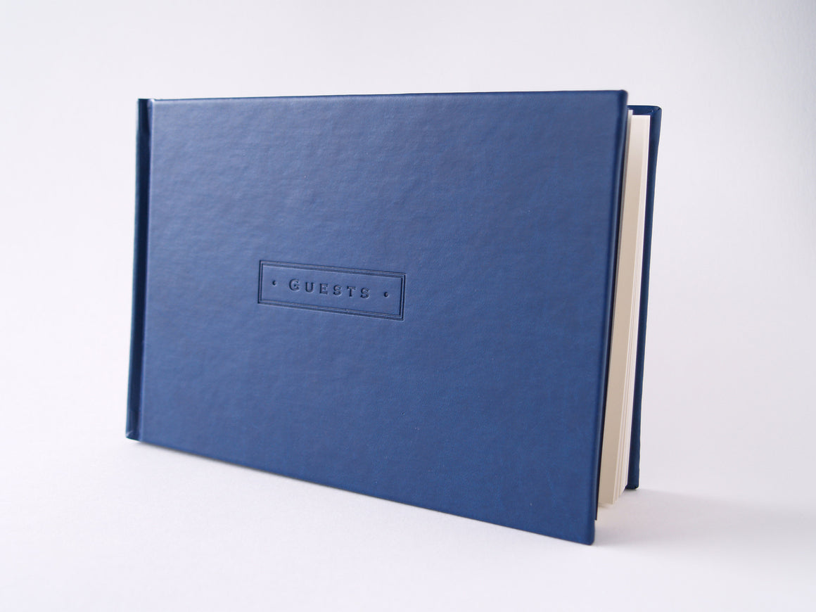Navy Leatherette Gustbook