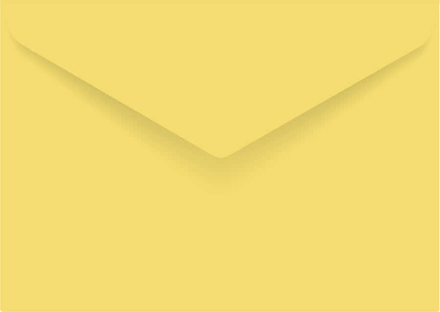Matte Yellow C6 Envelope