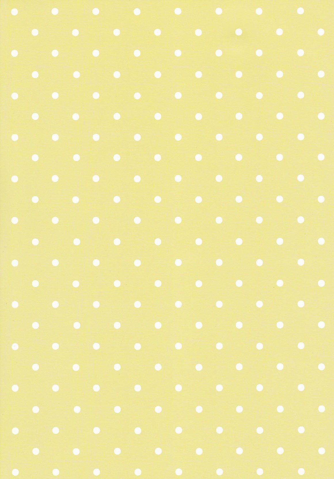 White polka on white 120gsm paper