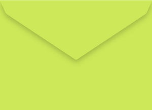 Lime green C5 banker envelope
