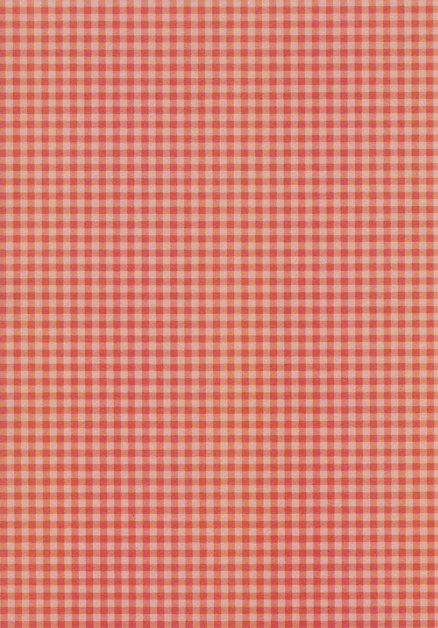 Red Gingham A4 Paper