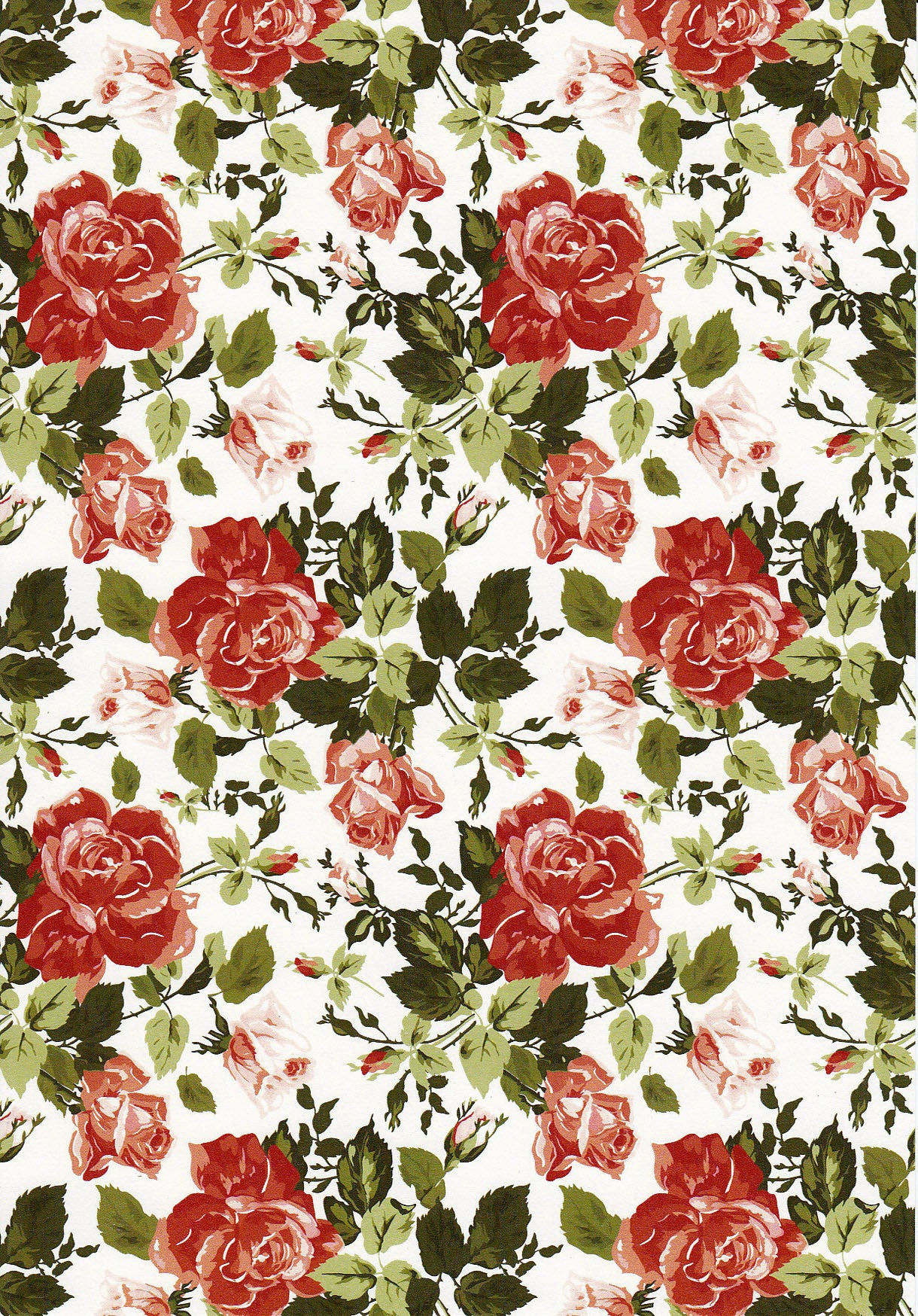 Vintage Rose Red A4 Paper - The Paper Place vintage-rose-red-a4-paper-the-paper-place