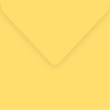 Yellow smooth matte 160mm square envelope